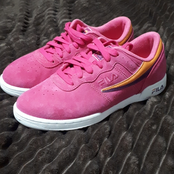 FILA - Original fitness women's sneaker Pink/Gold - Picture 1 of 10